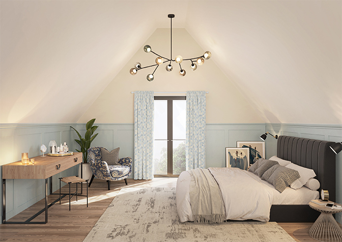 Mosaic Tile, Aquamarine - Made to Measure Curtains - Image 14